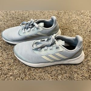 Adidas women’s sneakers, light blue, size 8.5